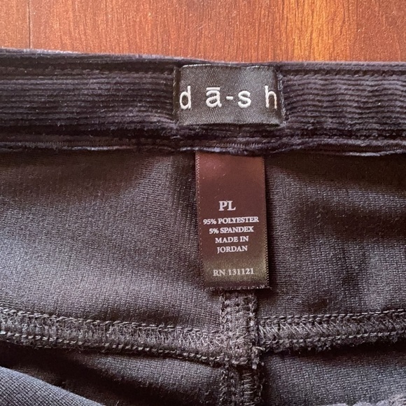 DASH Knit Black Corduroy Pull On Pants size PL - Picture 3 of 8